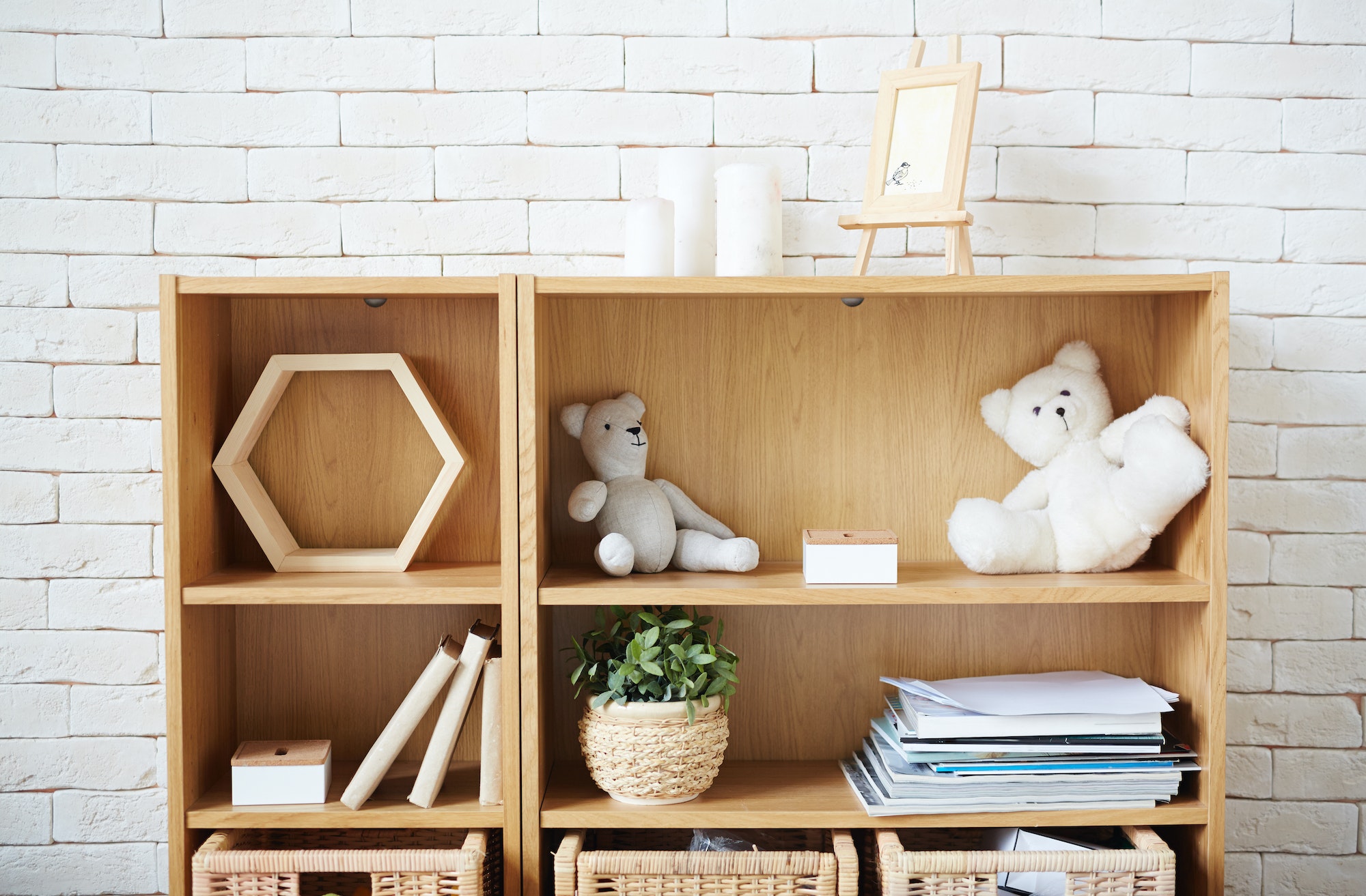 Shelf in room